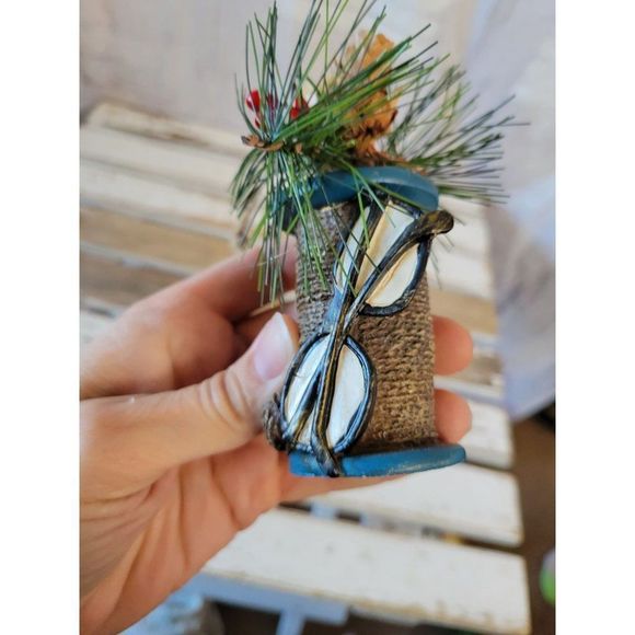 Glasses spool sore ornament Xmas holiday tree vintage - Picture 7 of 8